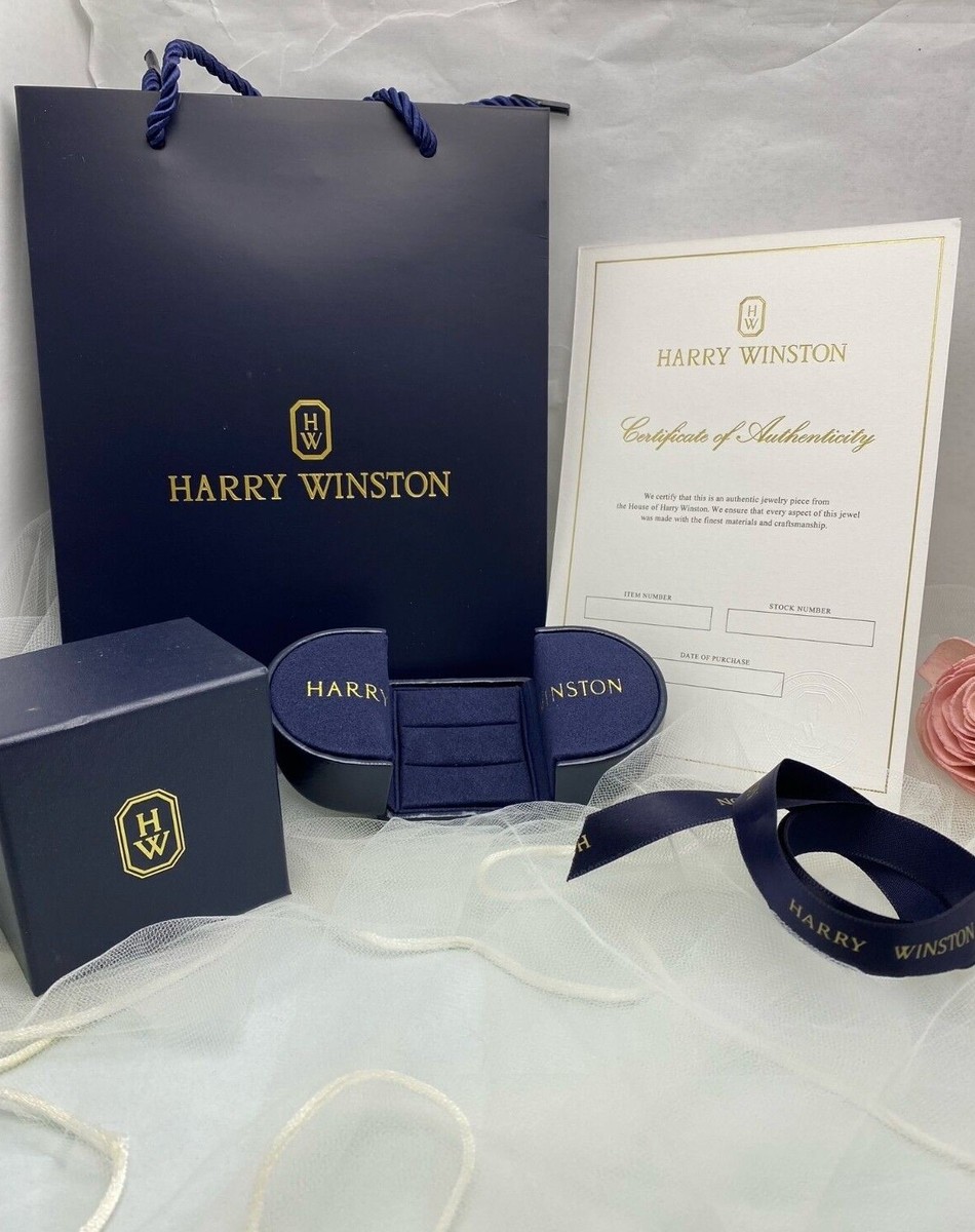 HARRY WINSTON リングケースとギフトバッグセット Harry Winston Ring/ Pendant & Earrings Jewelry case with