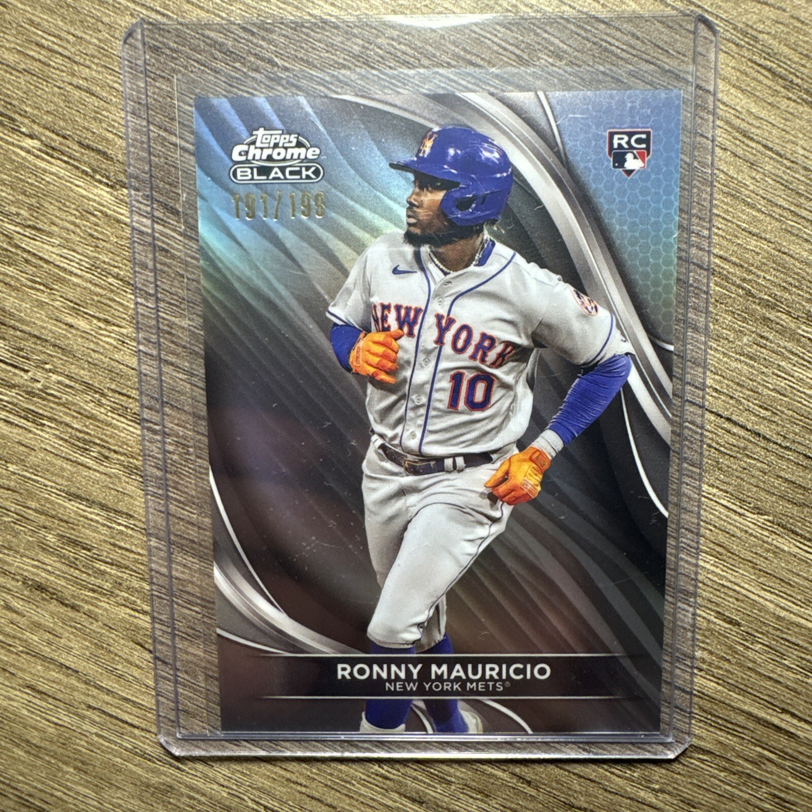 2024 Topps Chrome Black Ronny Mauricio Refractor /199 Mets #42