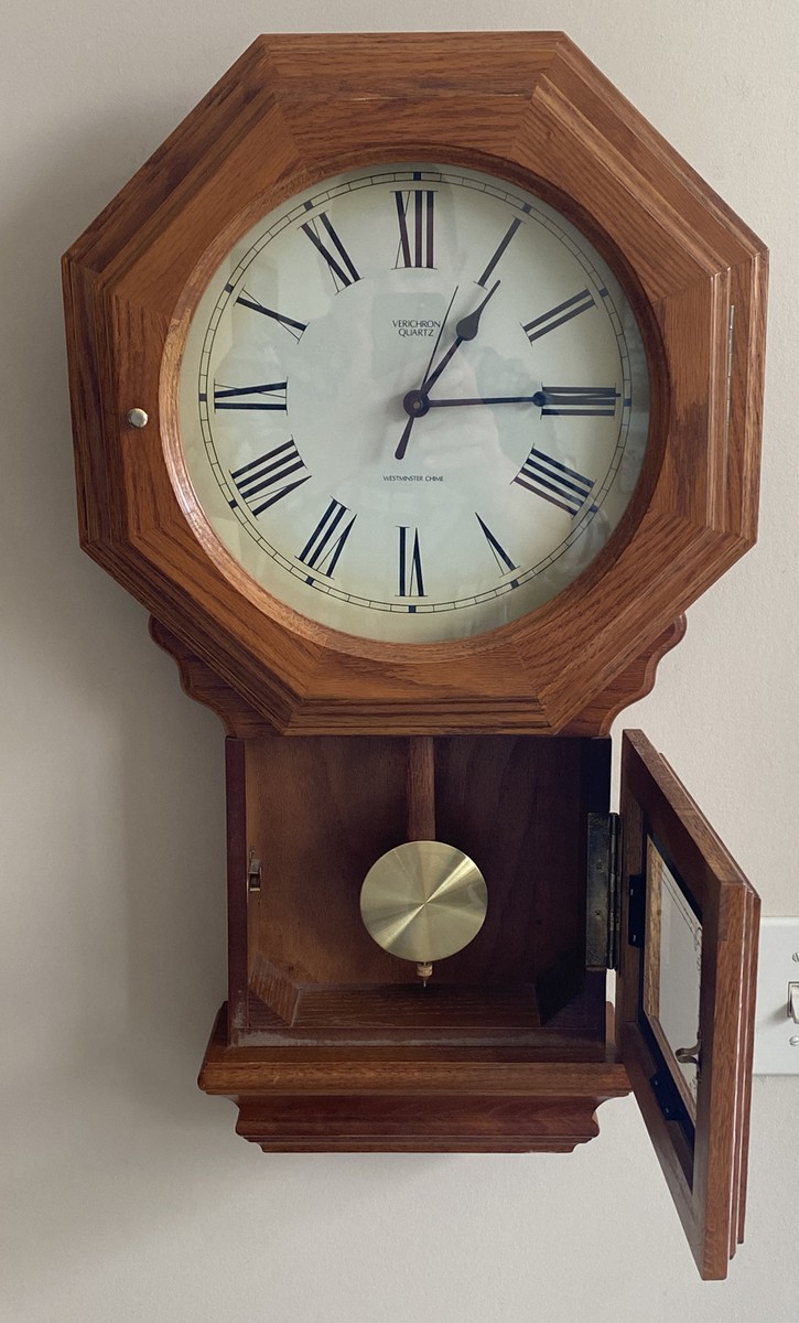 Quartz Westminster Chime Verichron Quartz Wall Clock Vintage