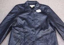 Modern Essentials Women Leather Jacket/top - Size L. Tag No. 291q