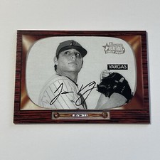 2004 Bowman Heritage Jason Vargas Marlins Black and White Parallel RC Card #208