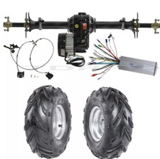 40" Rear Axle Differential 48V 1000W Motor 7" Wheels Kit For DIY ATV Trike Buggy