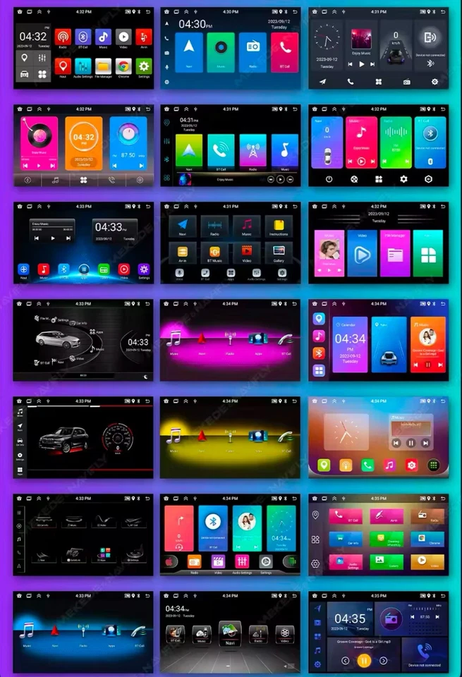 CARTABLET  7" FIAT PUNTO EVO ANDROID Comandi Volante Carplay Bluetooth USB touch - Immagine 4 di 4