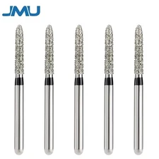 JMU Dental Diamond Burs Pointed Taper FG 878K-016SC Super Coarse High Speed Burs