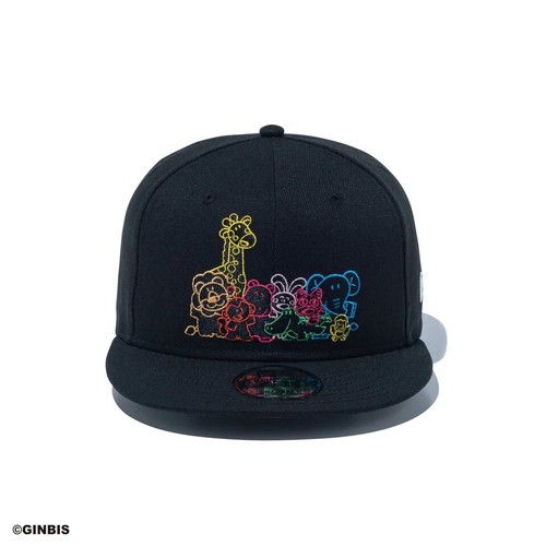 New Era 9FIFTY GINBIS Tabekko Dobutsu Dream Animals Schwarz Japan 14669158 - Bild 3 von 7