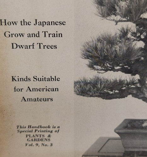 Brooklyn Botanical Gardens Handbook On Dwarfed Potted Trees Bonsai of Japan 1976 - Picture 2 of 7