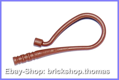 Lego Peitsche braun - 88704 - Weapon Whip Bent Reddish Brown - NEU / NEW