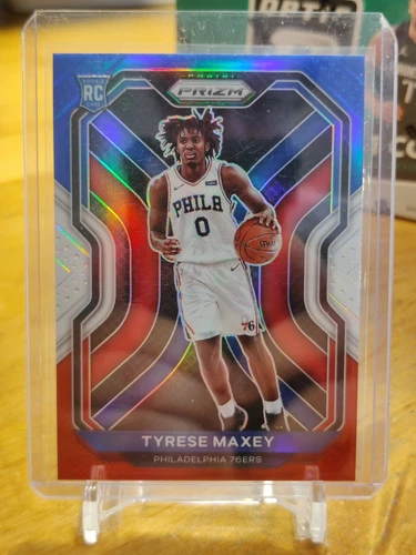 TYRESE MAXEY 2020 PRIZM RED/WHITE/BLUE RWB ROOKIE RC #256 76ERS NBA KENTUCKY! :|