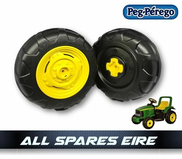 KIT AGGIORNAMENTO PNEUMATICI RUOTE DI RICAMBIO PEG PEREGO TRATTORE POWER PULL... - Immagine 3 di 4