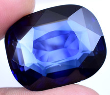 49.05 Ct Stunning Natural Kashmiri Blue Sapphire Cushion Cut Certified Gemstone