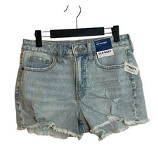 Old Navy OG Straight 3  Inseam Distressed Denim Shorts New Women's Size 6