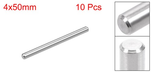 10pcs 4mm x 50mm Dowel Pin 304 Stainless Steel Shelf Support Pin Elements - Picture 2 of 5