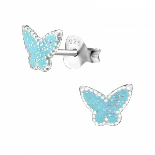 925 Sterling Silver Earrings Studs Heart Unicorn Rainbow Round Pink Daisy Star - Picture 40 of 59