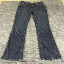 Levis 515 Bootcut Jeans Womens 14L W32 L34 Dark Wash Blue Denim Mid Rise AP568