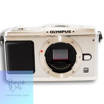 Olympus PEN E-P1 Mirrorless Camera Kit Silver Used SD Card