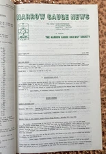 Narrow Gauge News bound railway magazines 1973 vintage 1970s news sheets trains