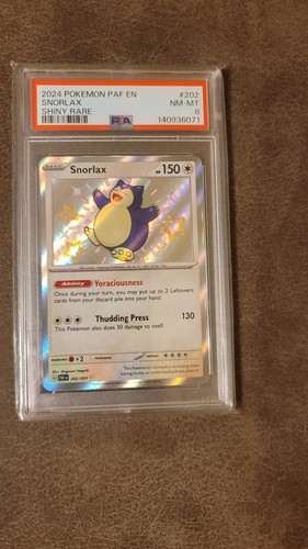 Snorlax graded PSA 8 for sale on eBay