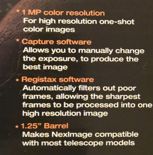 Celestron Neximage Model #93709 Solar System Imager Open Box Sealed Product - Picture 2 of 8