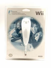 Nintendo Wii Nunchuk White Controller Remote Accessory Official OEM New Sealed