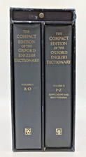 The Compact Edition of the Oxford English Dictionary 1979 2 Vol Boxed Set C4