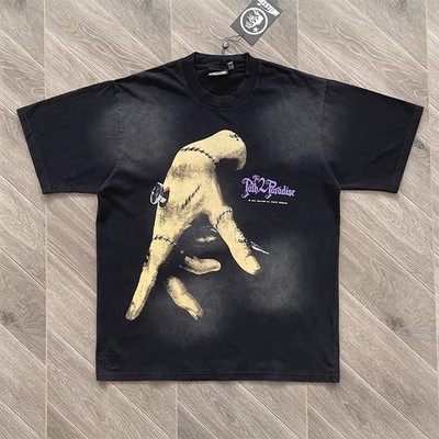 Mens Hell Studios star The Path 2 Paradise style printed short sleeved T-shirt