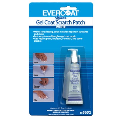 Evercoat F-E-5652 Gel Scratch Patch White 3.75oz Fiberglass Repair Kit 