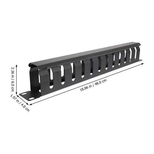 Grille Métallique Organisateur De Câbles Pour Rack À 12 Emplacements - Afbeelding 5 van 12