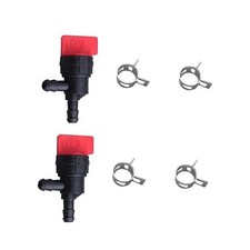 1/4" Inline Fuel Cut Off Valve Shut Off Valve Straight Gas Valve with 90 