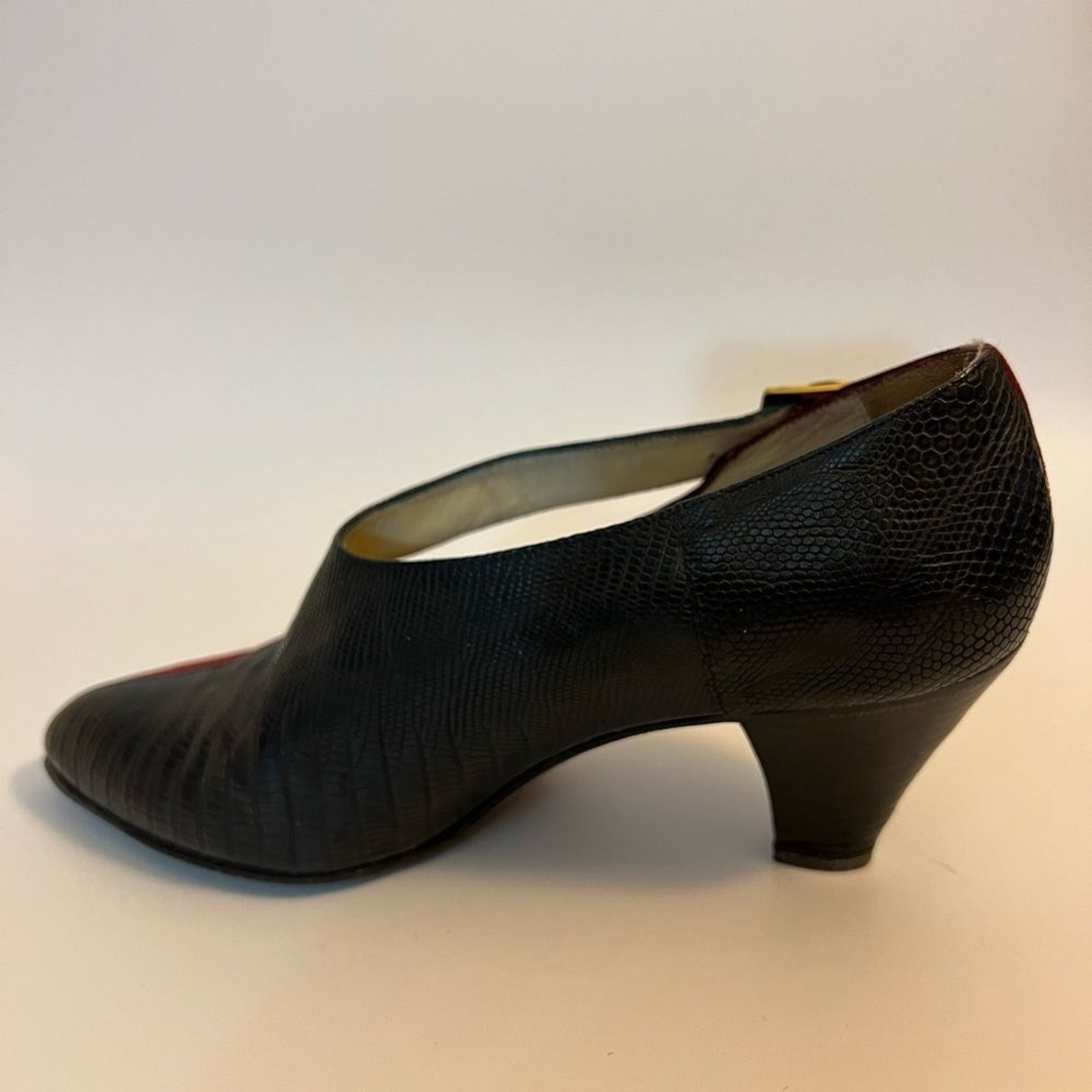 RARE Vintage Hermes Lizard Skin & Suede Shoes - Size 7.5 (37.5 EU) image 7