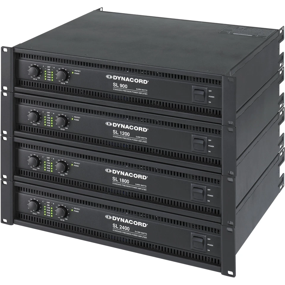 Dynacord SL1200 2 x 600 Watt / 4 Ohm - 2-Kanal Endstufe - Bild 4 von 4