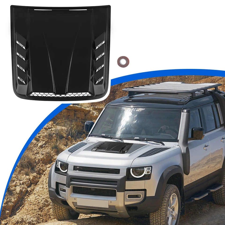 For VW Volkswagen Jetta BLACK Hood Scoop Vents Cover Air Flow Intake Decorative Foto 3 de 4