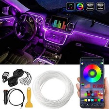 Car LED Interior Strip Light, 16 Million Colors 5 in 1 with 236 inches Fiber