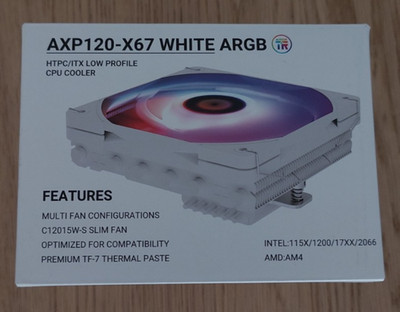 Thermalright AXP120-X67 CPU-Kühler 120mm Low Profile 67mm AM4 AM5 Intel LGA1700