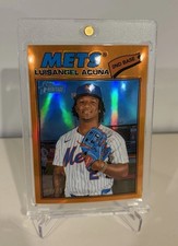 2026 Topps Heritage Luisangel Acuna Orange Chrome /25