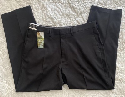 green emerald velvet dress Haggar Premium Comfort Dress Pants, Pleated Front in Black main image 0