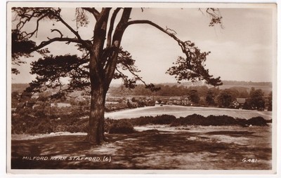 Milford in der Nähe von Stafford 1936 Valentine RPPC Postkarte Staffordshire Dorfszenen