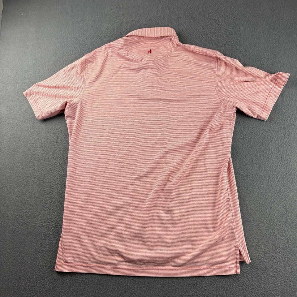 Johnnie O Shirt Men’s L Pink Polo Miami University Redhawks Oxford Stretch Golf - Image 3 of 4