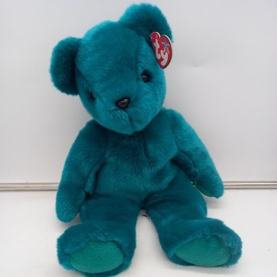 Teddy türkisgrün Old Face Ty Beanie Buddy - Größe Large 13 Zoll mit Etikett