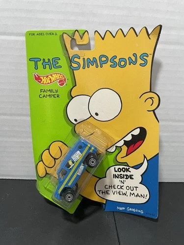 Hot Wheels the Simpsons Family Camper Van Scene 1:64 Diecast Vintage 1990