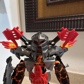 LEGO Hero Factory Fire Lord 2235 Box Instructions Incomplete Damaged Ears