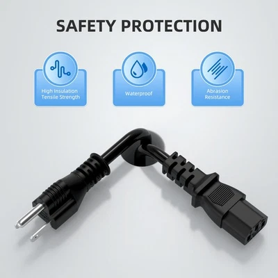 AC Power Cord Cable For Zebra ZT231 ZT410 ZT411 ZT420 Thermal
