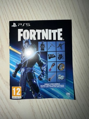 Fortnite Cobalt Star Bundle Code UNSCRATCHED + 1000 V Bucks PS5(EU Region)