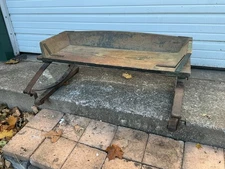 🔥 RARE ANTIQUE ACME WAGON SEAT, EXCELLENT CONDITION ADVERTISING OLD PAINT