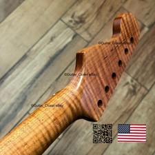 Roasted Flame Maple Rosewood Strat Neck Satin...