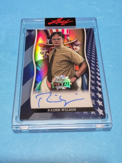 2026 Leaf Independence Day RAINN WILSON Autogramm Uncle Sam Auto 2/3