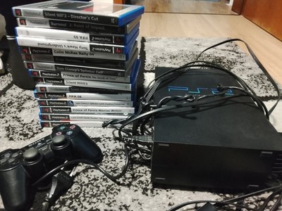 Sony PlayStation 2 Mit 15 Spielen Abholbereit Und Allen Kabel