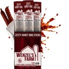 Wenzels Farm Zesty Honey BBQ Sticks Supports Active Lifestyles Flavorful