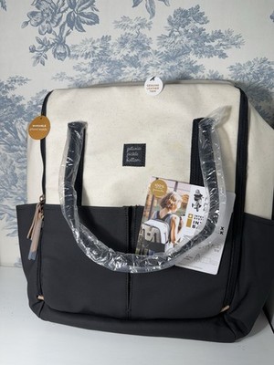 Petunia Pickle Bottom Intermix Diaper Bag Black And Cream New!