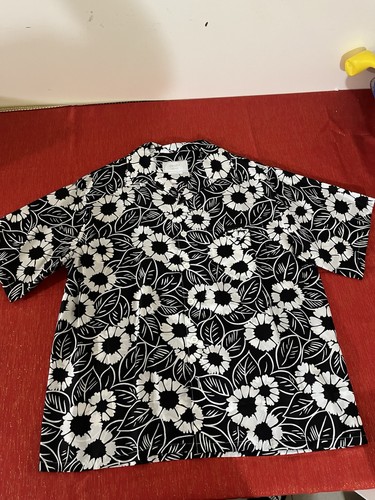 Camicia uomo PRADA stampa floreale bowling manica corta con bottoni taglia XL - Foto 16 di 18