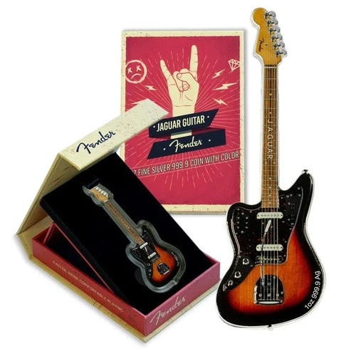 2024 Fender Jaguar - 1 Ozt .999 Fine Silver - PAMP